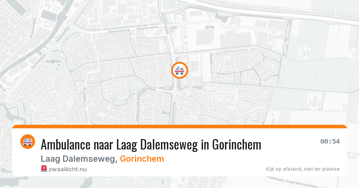 Ambulance naar Laag Dalemseweg in Gorinchem — 25 mrt 2026