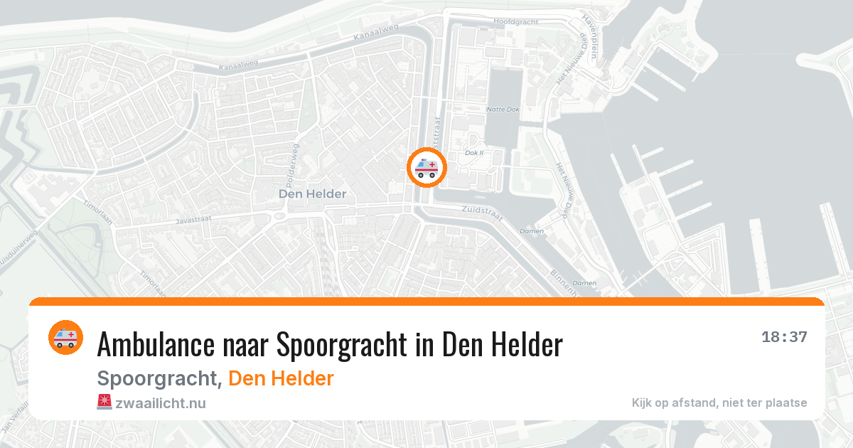 Ambulance naar Spoorgracht in Den Helder — 4 jun 2026