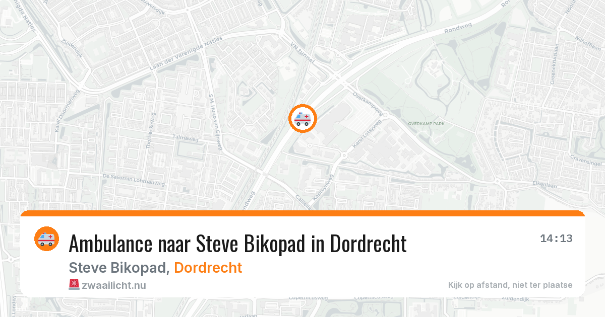 Ambulance naar Steve Bikopad in Dordrecht — 16 jul 2026