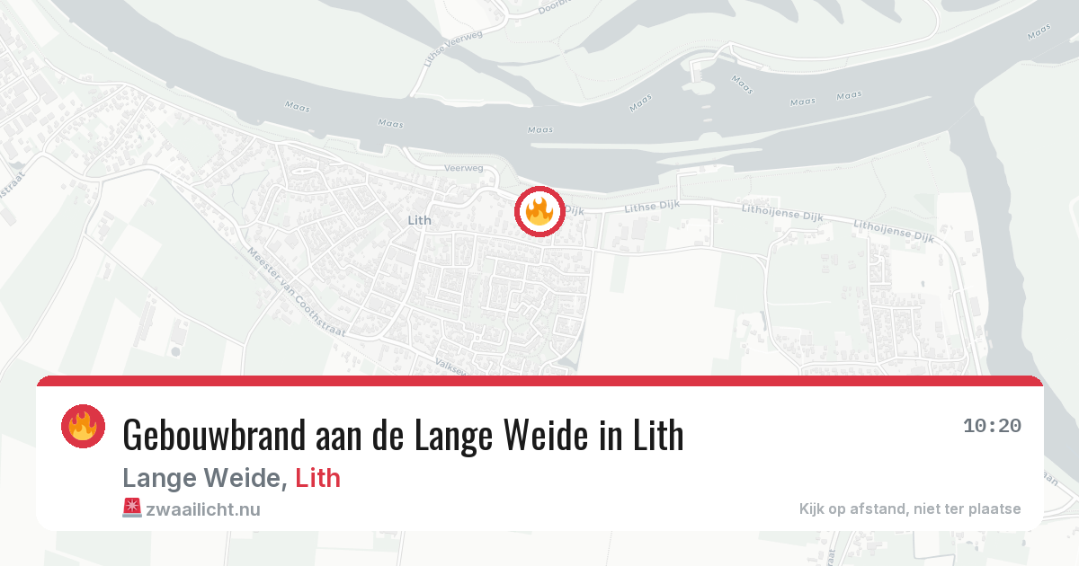 Gebouwbrand aan de Lange Weide in Lith — 18 jan 2026
