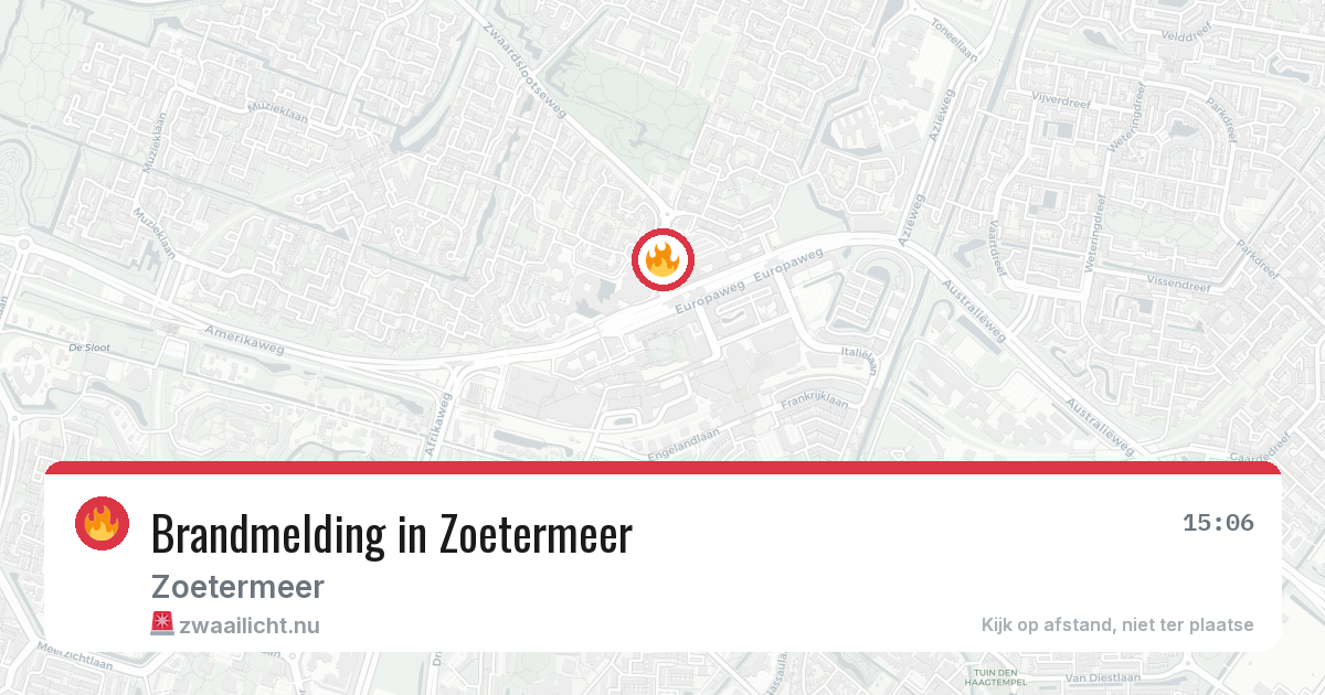 Brandmelding in Zoetermeer — 7 mrt 2026