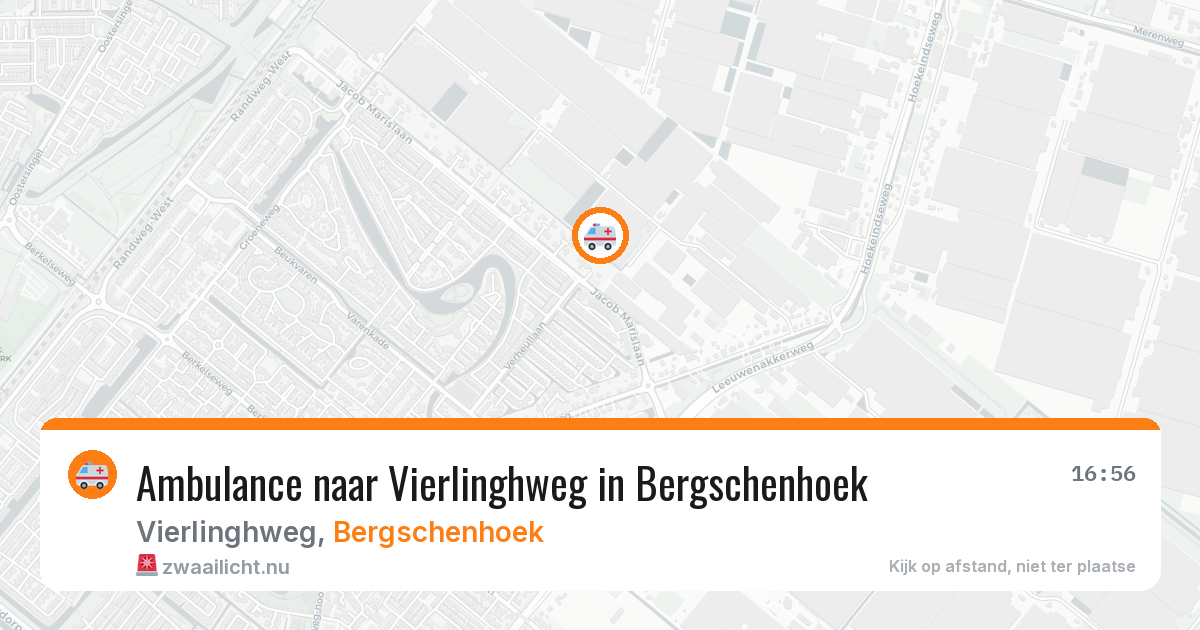 Ambulance naar Vierlinghweg in Bergschenhoek — 26 mrt 2026