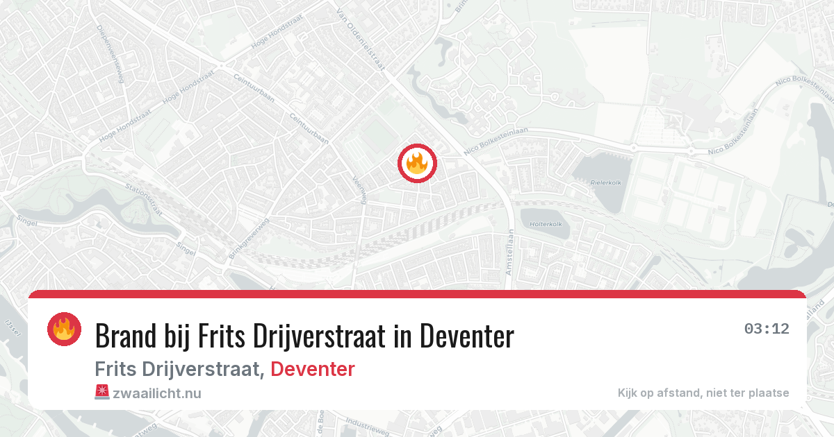 Brand bij Frits Drijverstraat in Deventer — 7 jun 2026