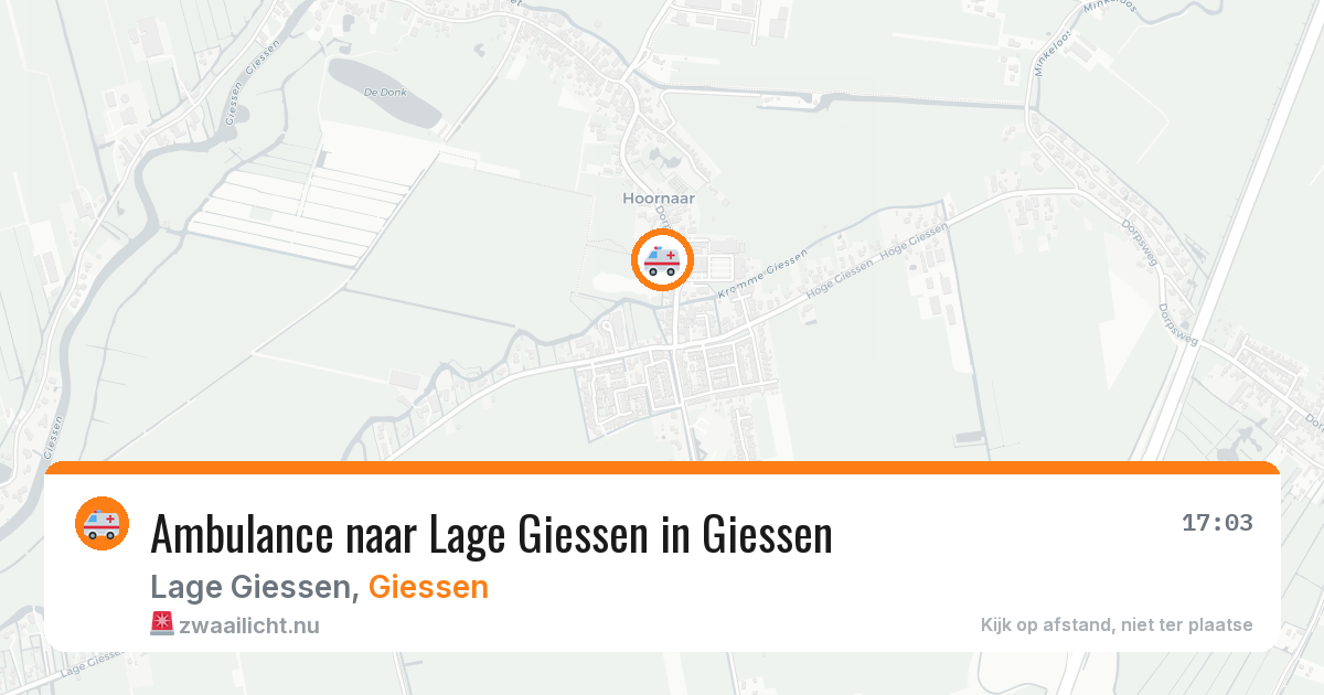 Ambulance naar Lage Giessen in Giessen — 12 jul 2026
