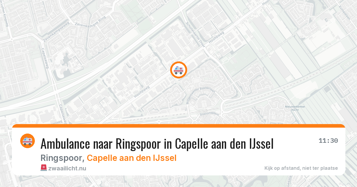 Ambulance naar Ringspoor in Capelle aan den IJssel — 15 jul 2026