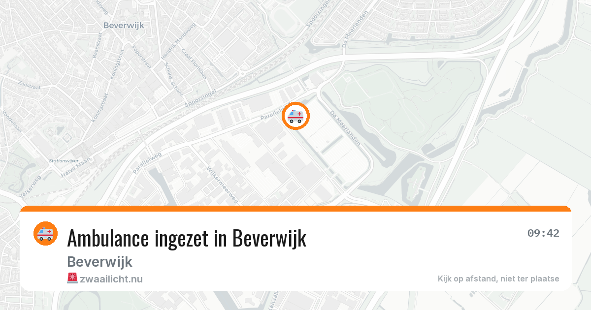 Ambulance ingezet in Beverwijk — 25 jun 2026