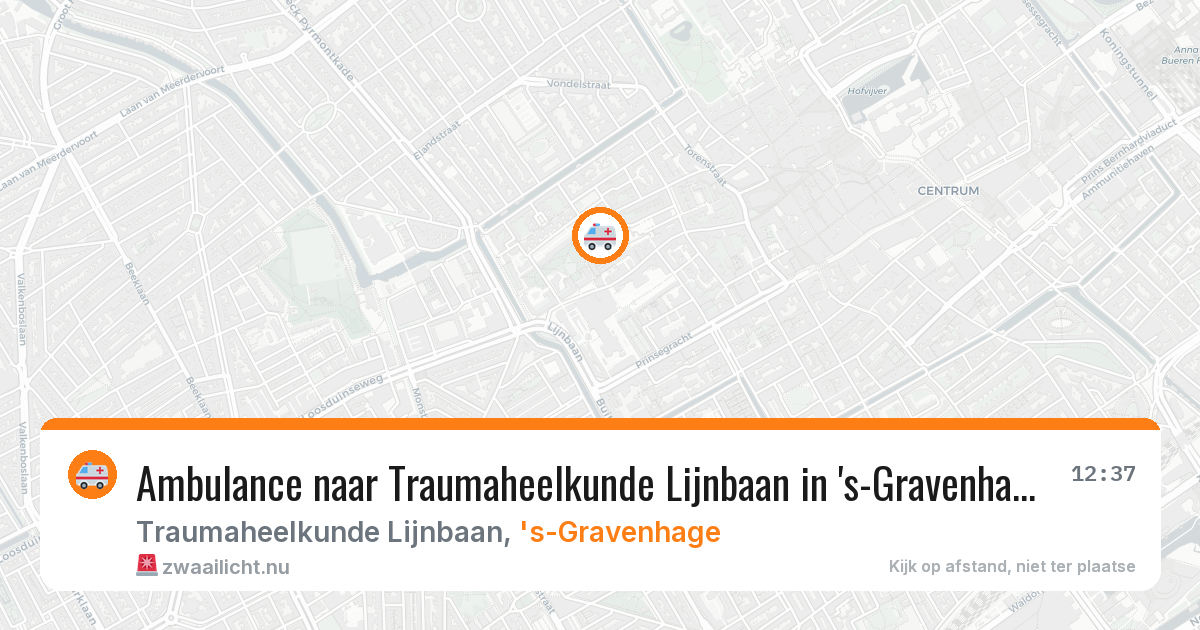 Ambulance naar Traumaheelkunde Lijnbaan in 's-Gravenhage — 4 feb 2026