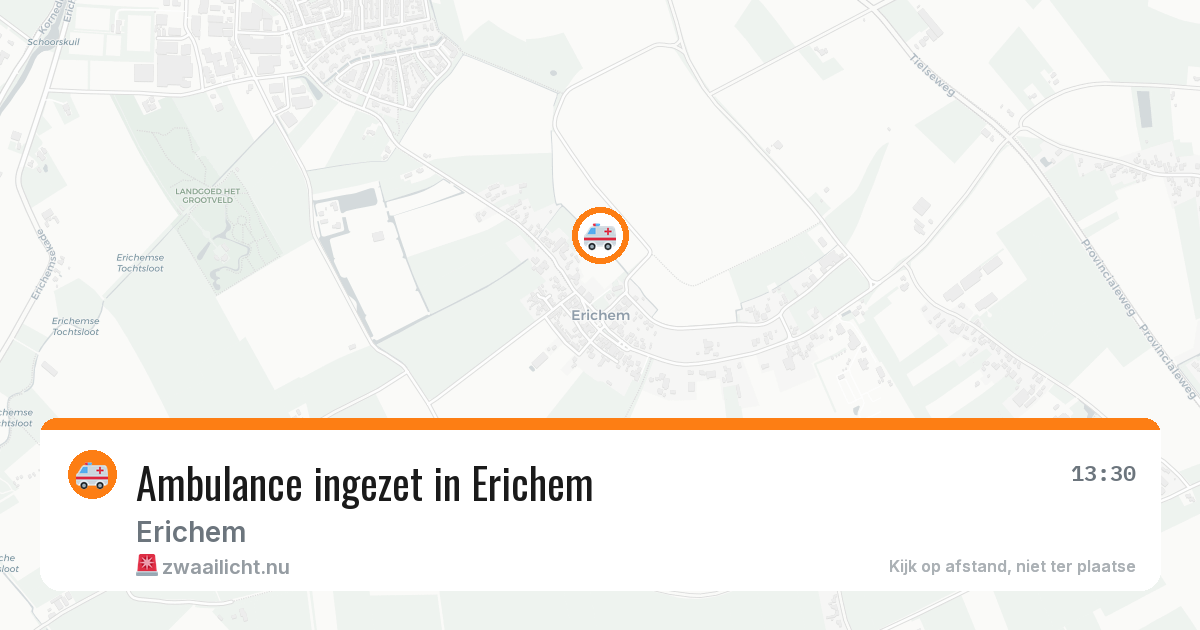 Ambulance ingezet in Erichem — 24 mei 2026