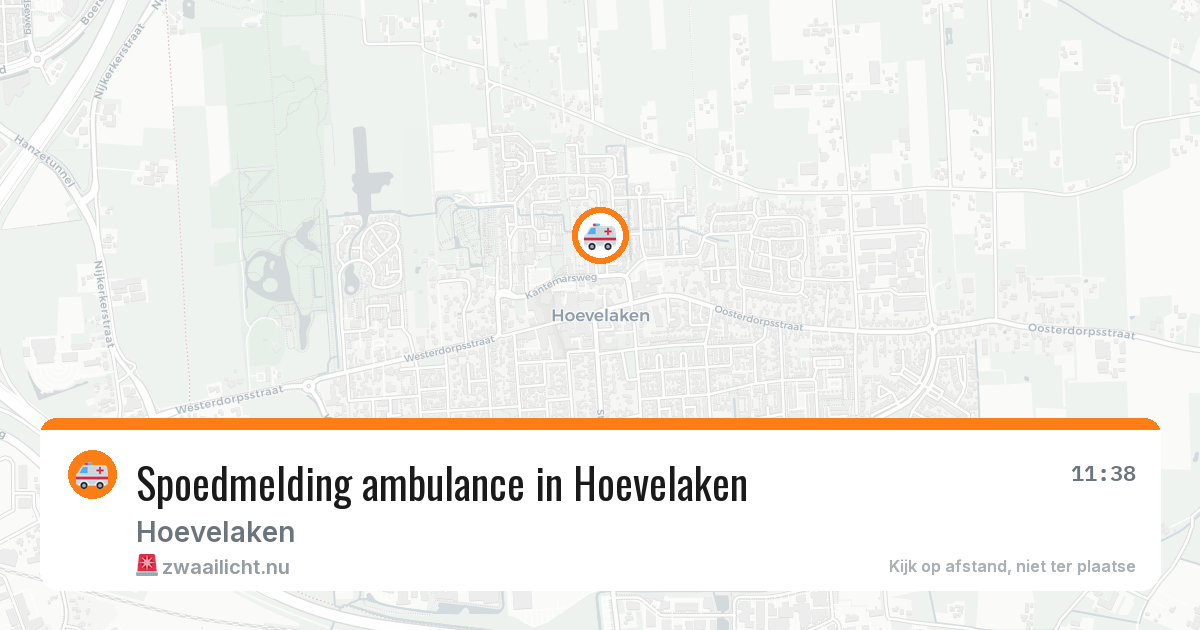 Spoedmelding ambulance in Hoevelaken — 26 mrt 2026
