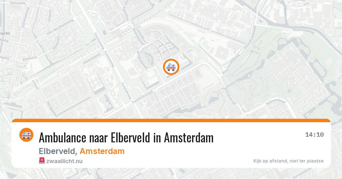 Ambulance naar Elberveld in Amsterdam — 22 jul 2026