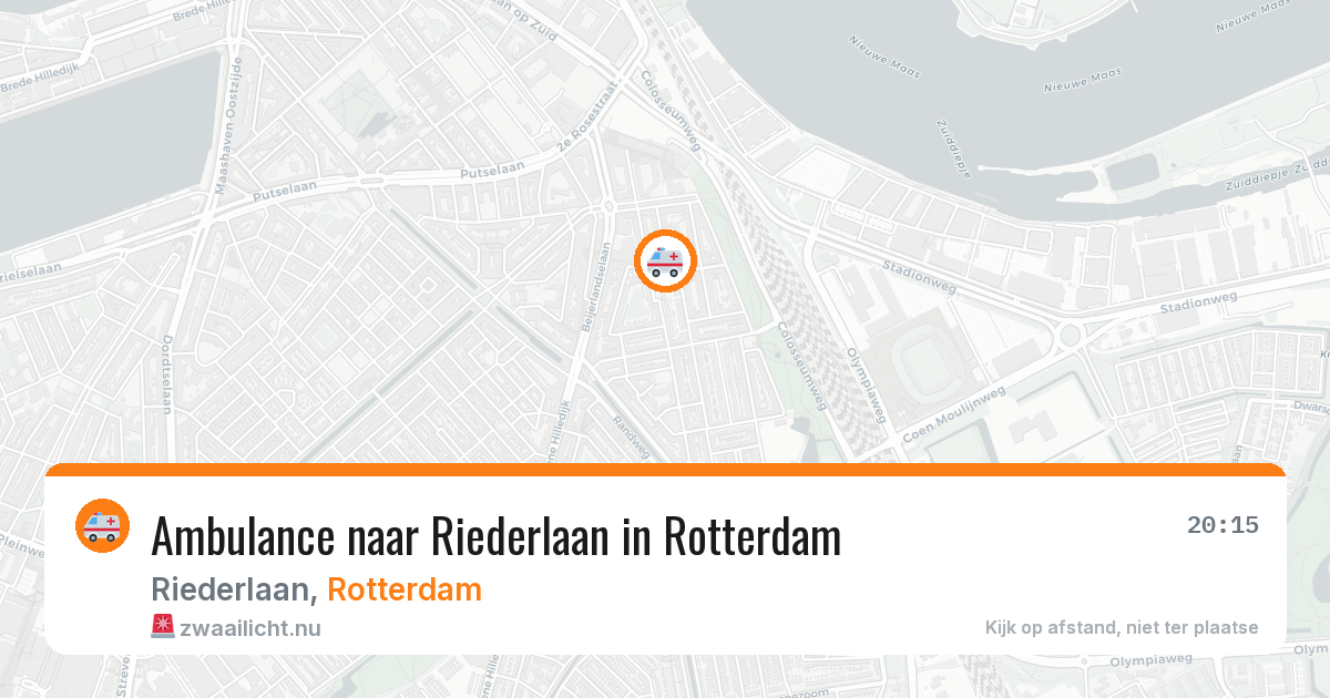 Ambulance naar Riederlaan in Rotterdam — 19 mrt 2026