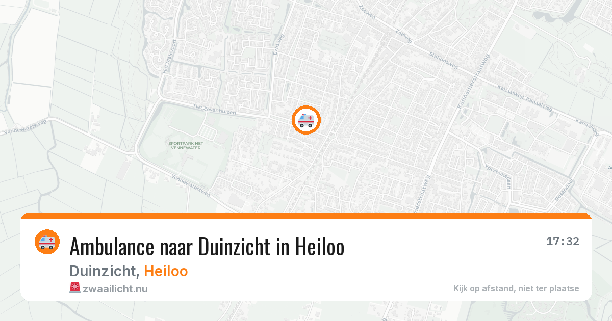 Ambulance naar Duinzicht in Heiloo — 9 jul 2026