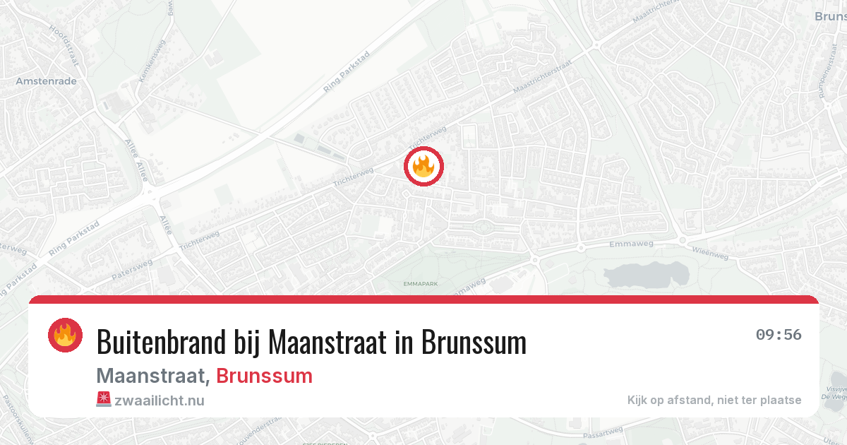 Buitenbrand bij Maanstraat in Brunssum — 14 jul 2026