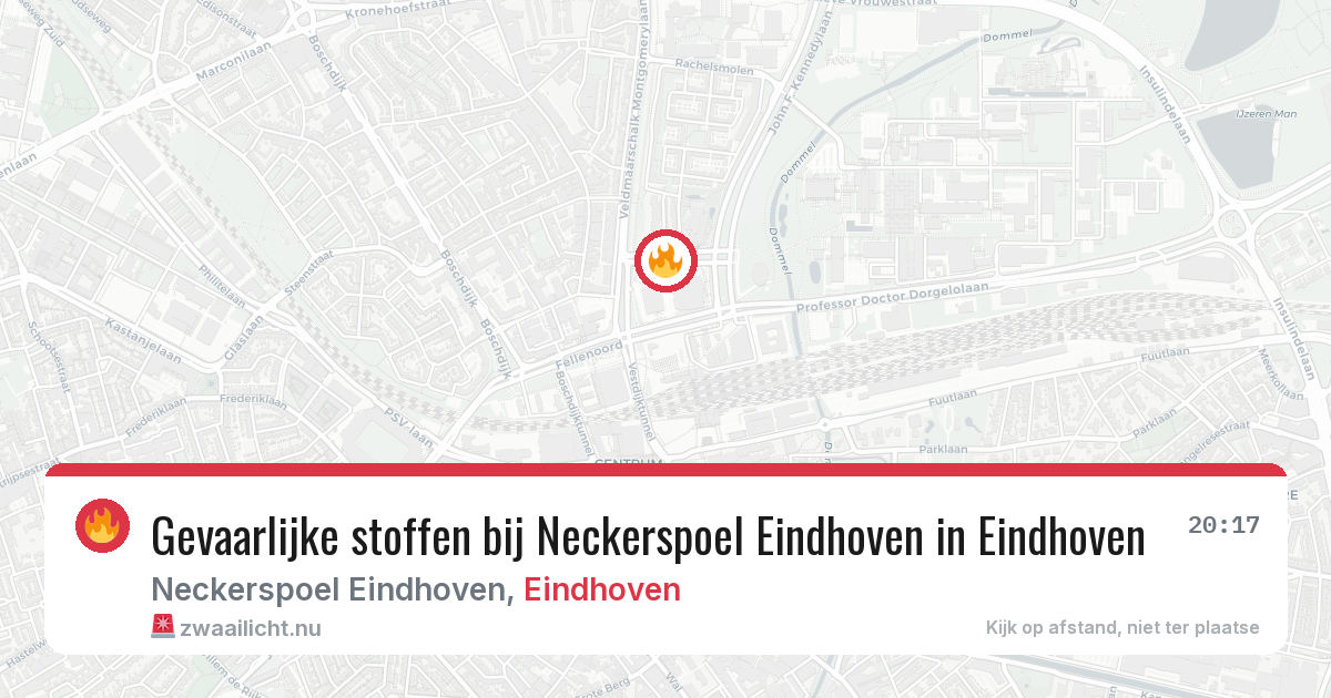 Gevaarlijke stoffen bij Neckerspoel Eindhoven in Eindhoven — 14 jul 2026