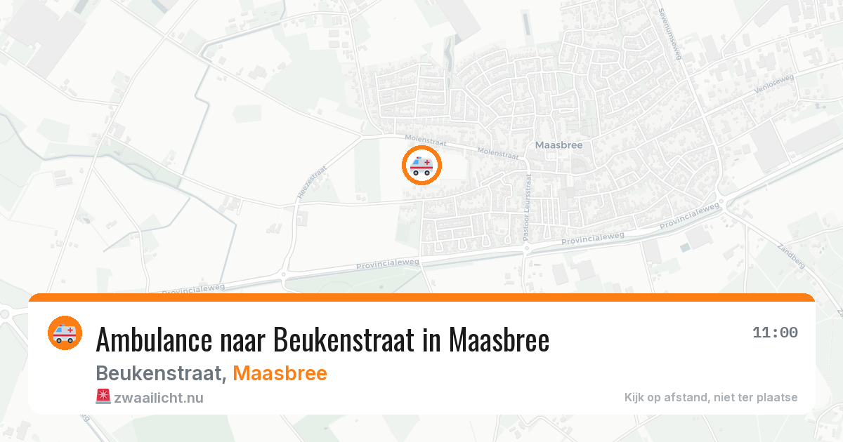 Ambulance naar Beukenstraat in Maasbree — 3 jun 2026