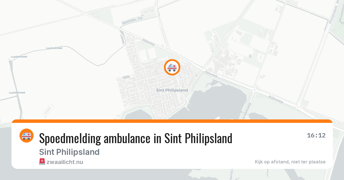 Spoedmelding ambulance in Sint Philipsland — 24 feb 2026