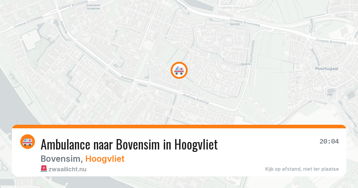 Ambulance naar Bovensim in Hoogvliet — 6 jun 2026