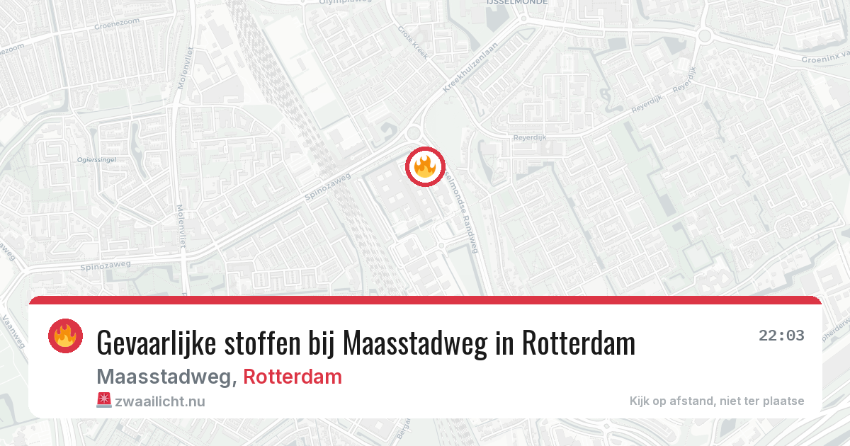 Gevaarlijke stoffen bij Maasstadweg in Rotterdam — 4 jun 2026