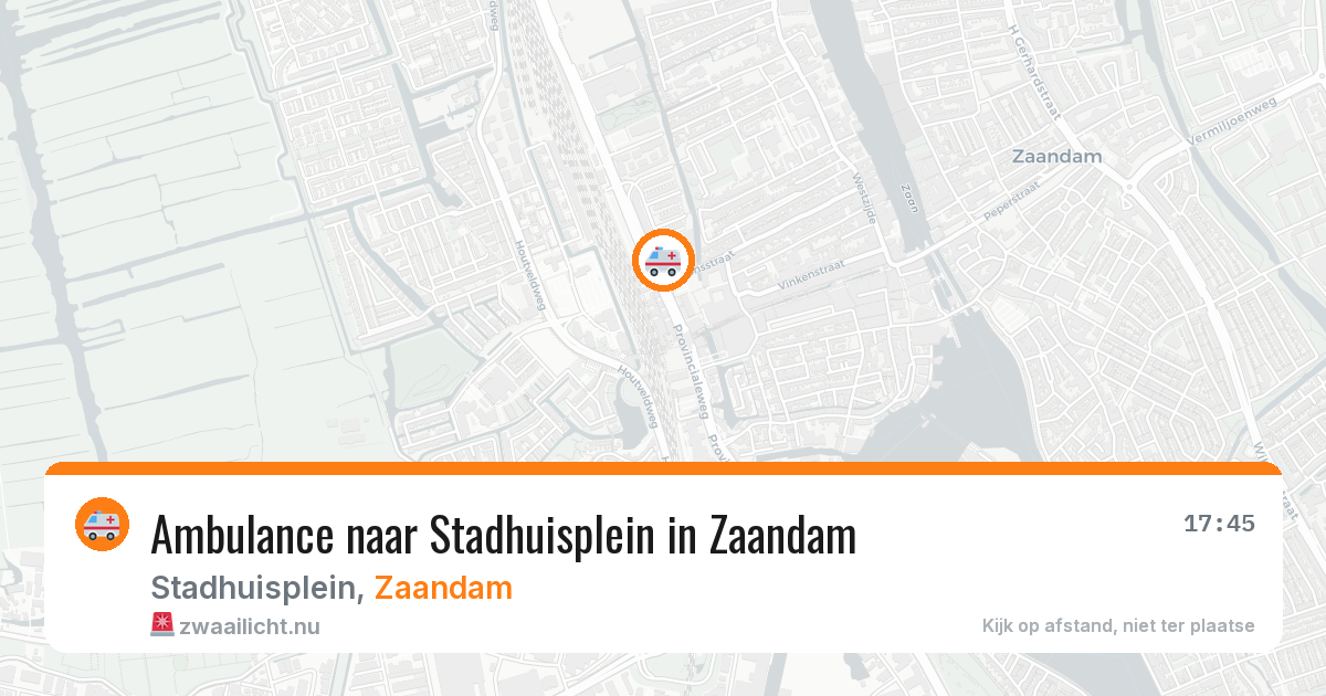 Ambulance naar Stadhuisplein in Zaandam — 12 jul 2026