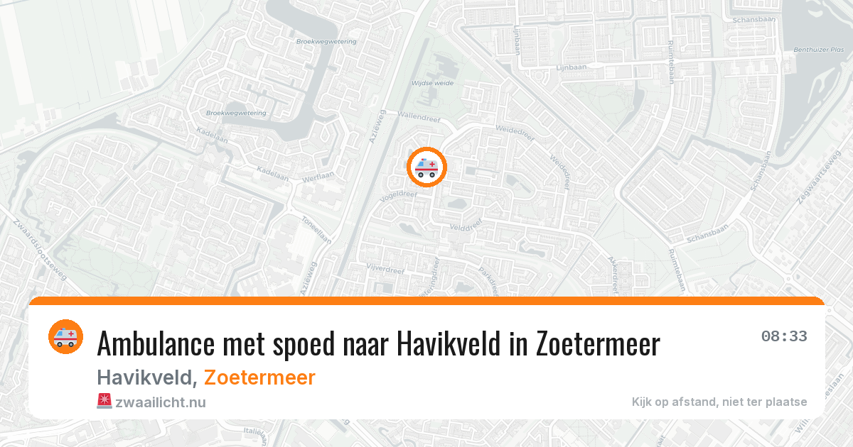 Ambulance met spoed naar Havikveld in Zoetermeer — 21 jan 2026