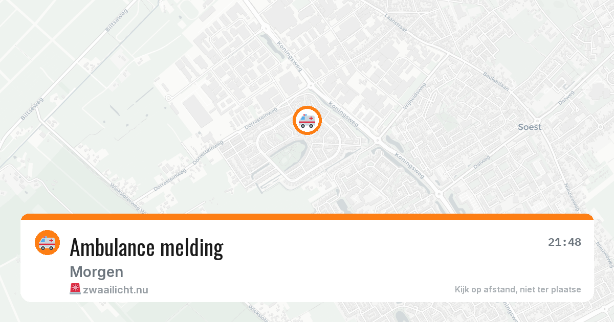 Ambulance melding — 23 mrt 2026