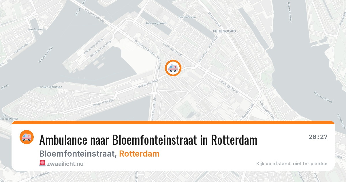Ambulance naar Bloemfonteinstraat in Rotterdam — 23 apr 2026