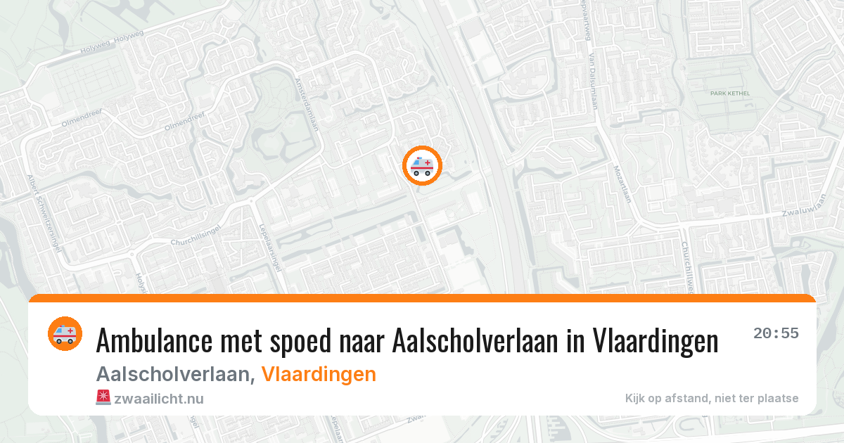 Ambulance met spoed naar Aalscholverlaan in Vlaardingen — 1 apr 2026