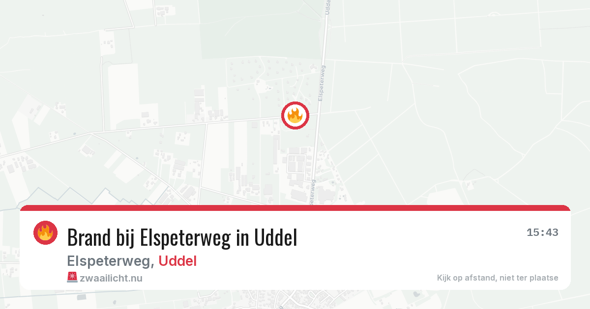Brand bij Elspeterweg in Uddel — 26 mrt 2026