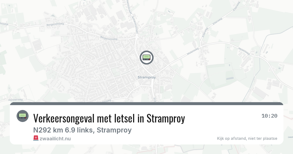 Verkeersongeval met letsel in Stramproy — 22 jul 2026