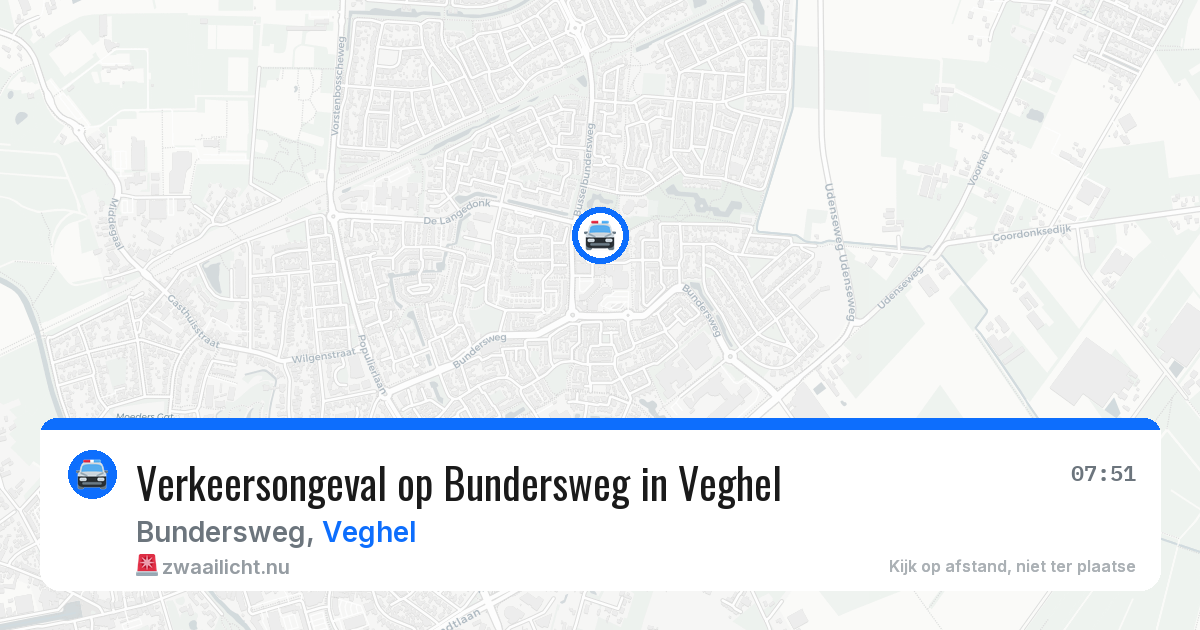Verkeersongeval op Bundersweg in Veghel — 17 mrt 2026
