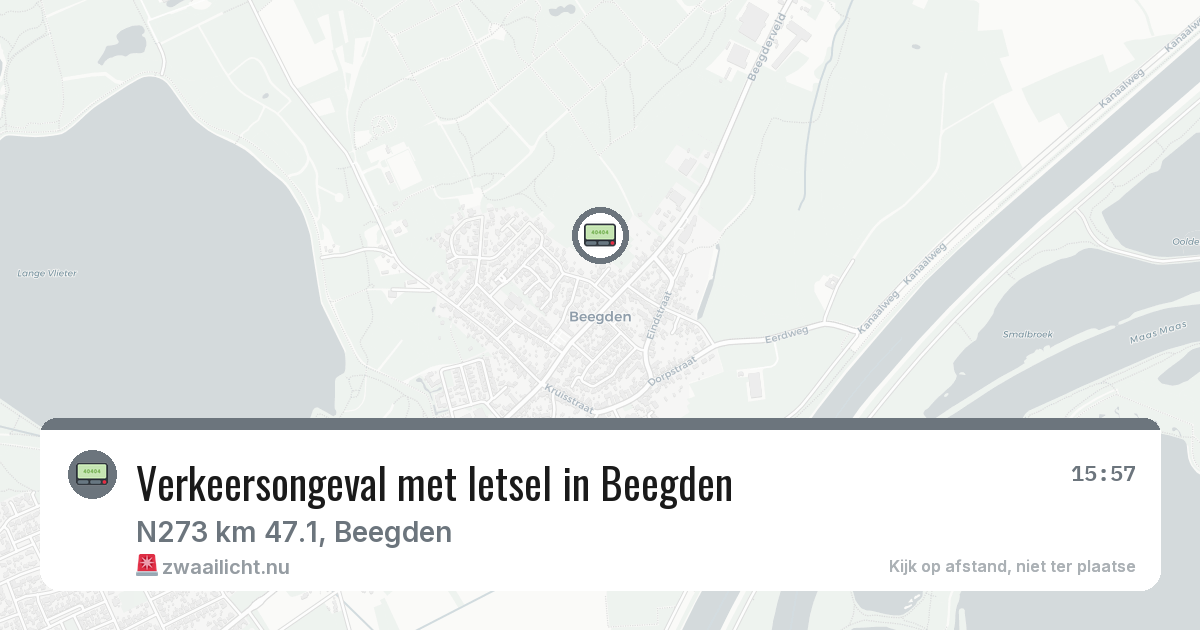 Verkeersongeval met letsel in Beegden — 4 mrt 2026