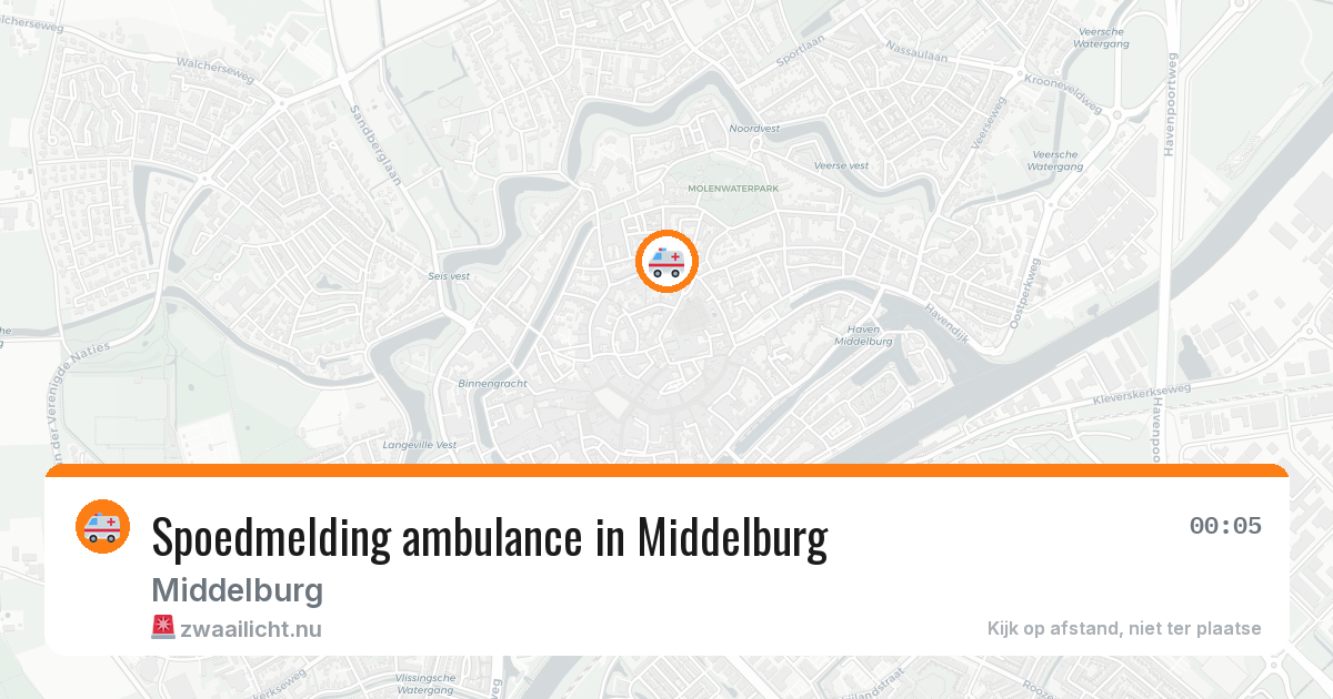 Spoedmelding ambulance in Middelburg — 11 jul 2026