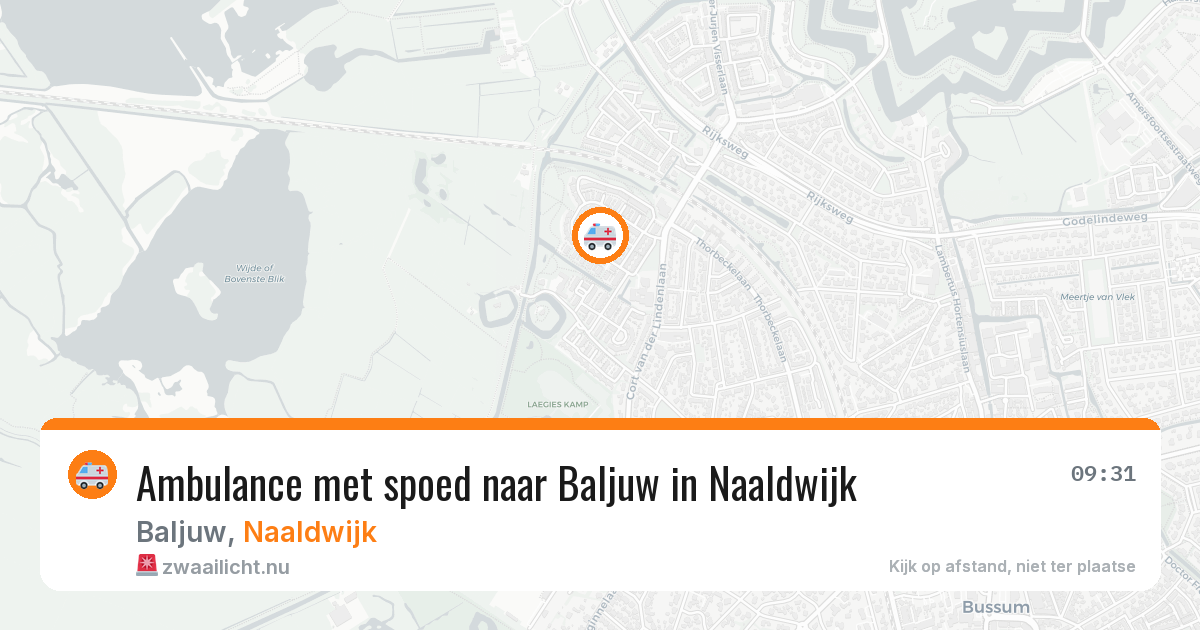 Ambulance met spoed naar Baljuw in Naaldwijk — 27 jan 2026