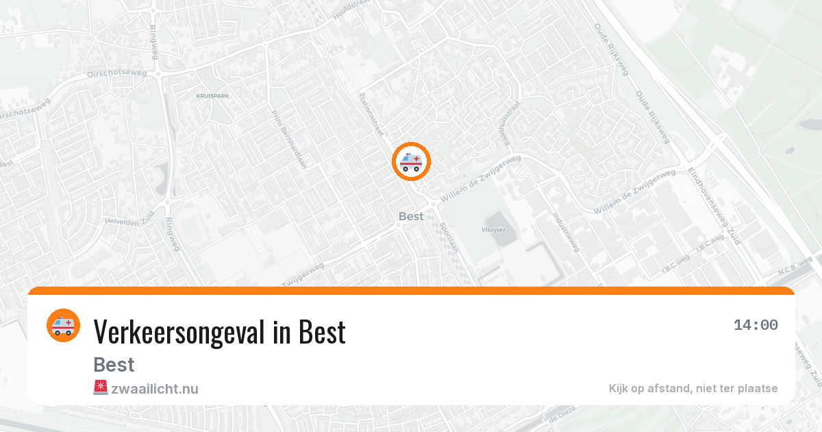 Verkeersongeval in Best — 12 jul 2026