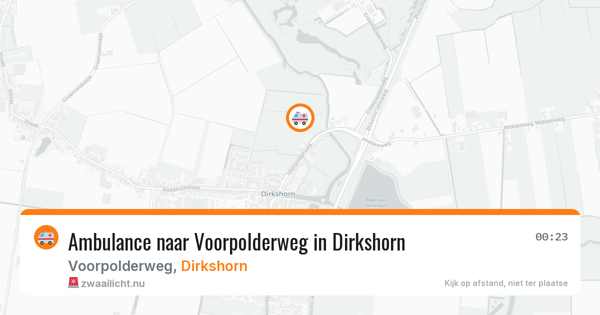 Ambulance naar Voorpolderweg in Dirkshorn — 17 jul 2026