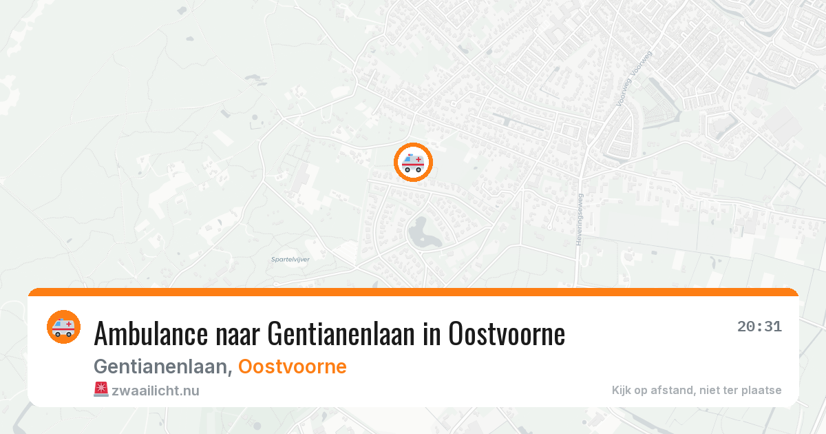 Ambulance naar Gentianenlaan in Oostvoorne — 16 jul 2026
