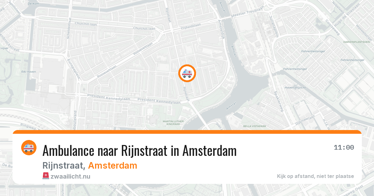 Ambulance naar Rijnstraat in Amsterdam — 29 mei 2026