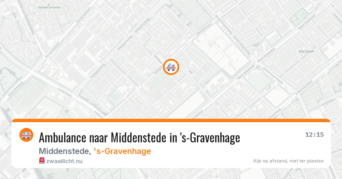 Ambulance naar Middenstede in 's-Gravenhage — 30 mei 2026