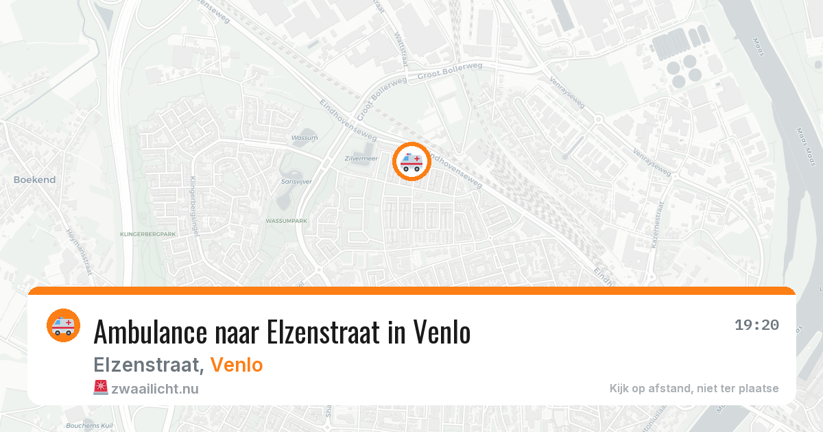 Ambulance naar Elzenstraat in Venlo — 12 jul 2026