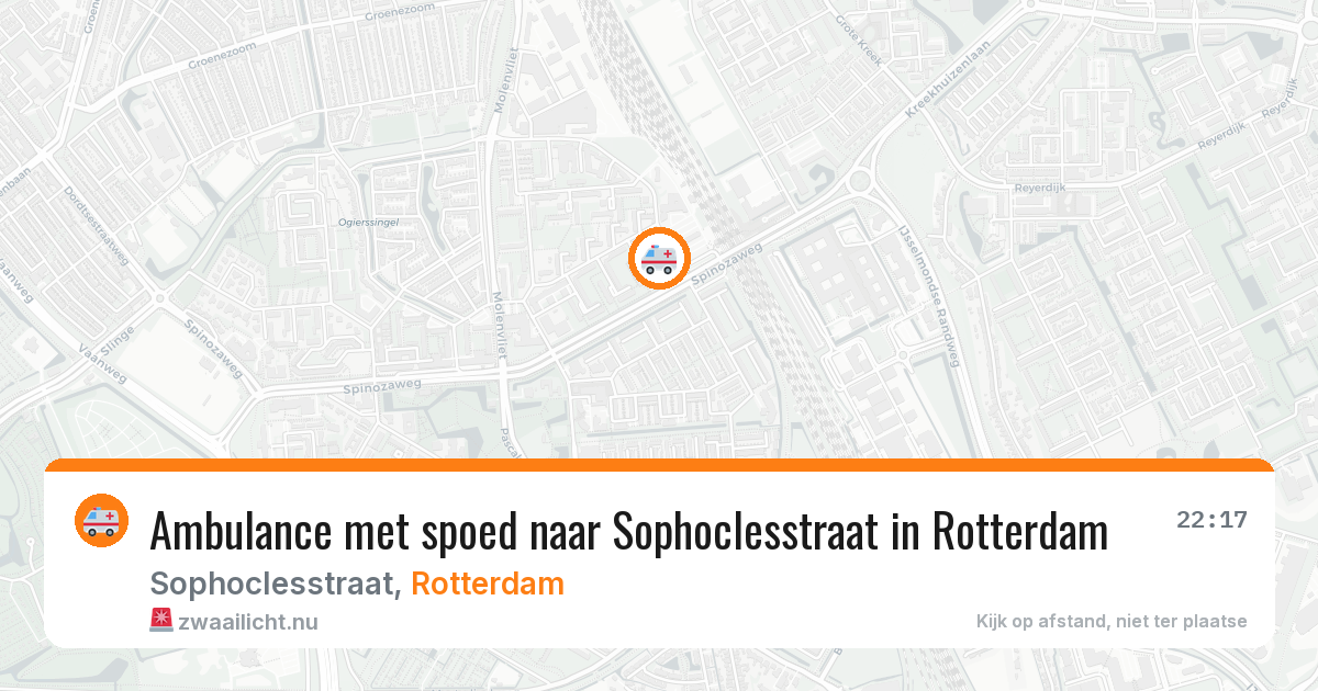 Ambulance met spoed naar Sophoclesstraat in Rotterdam — 31 mei 2026