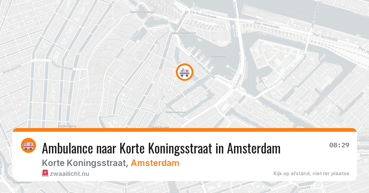 Ambulance naar Korte Koningsstraat in Amsterdam — 4 jun 2026