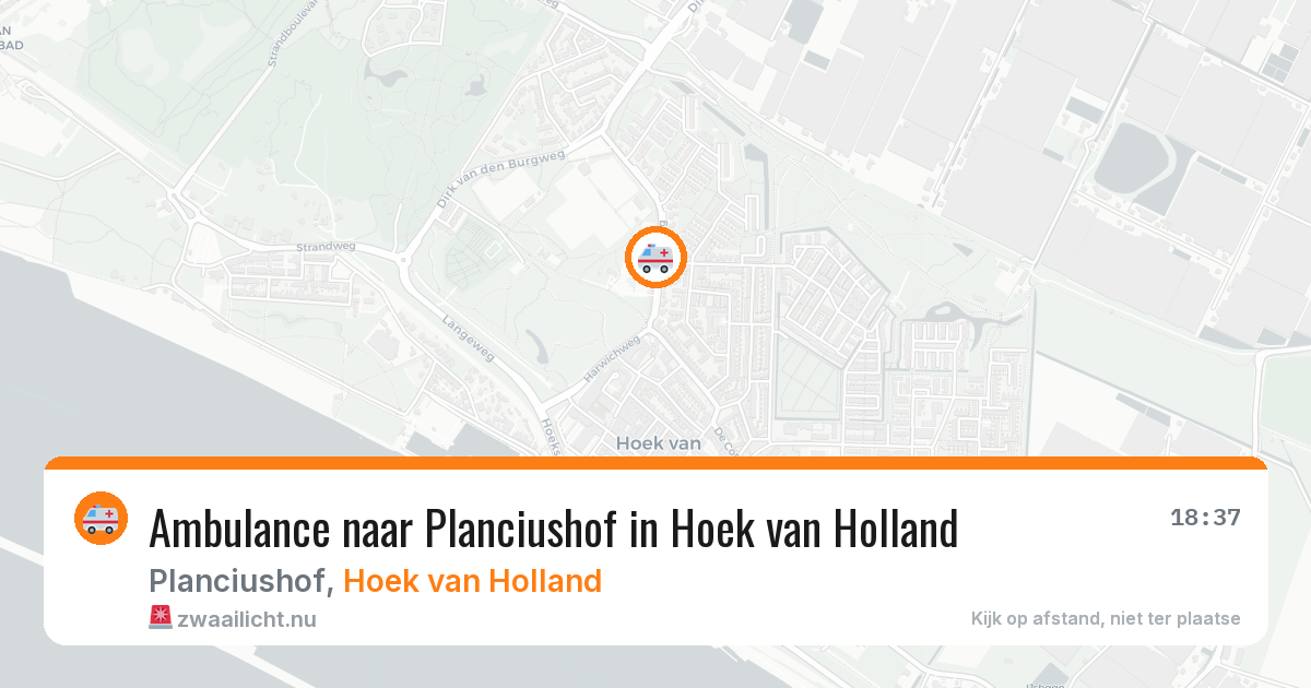 Ambulance naar Planciushof in Hoek van Holland — 7 apr 2026