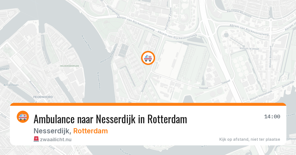 Ambulance naar Nesserdijk in Rotterdam — 8 mei 2026