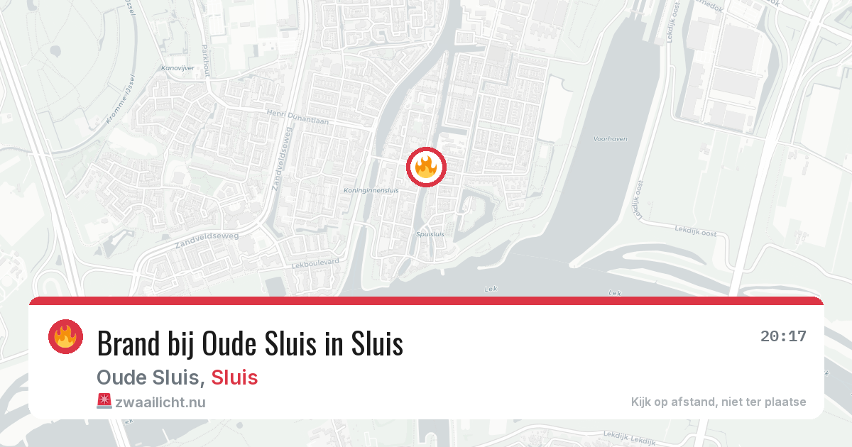 Brand bij Oude Sluis in Sluis — 7 apr 2026