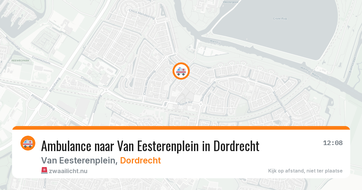 Ambulance naar Van Eesterenplein in Dordrecht — 21 apr 2026