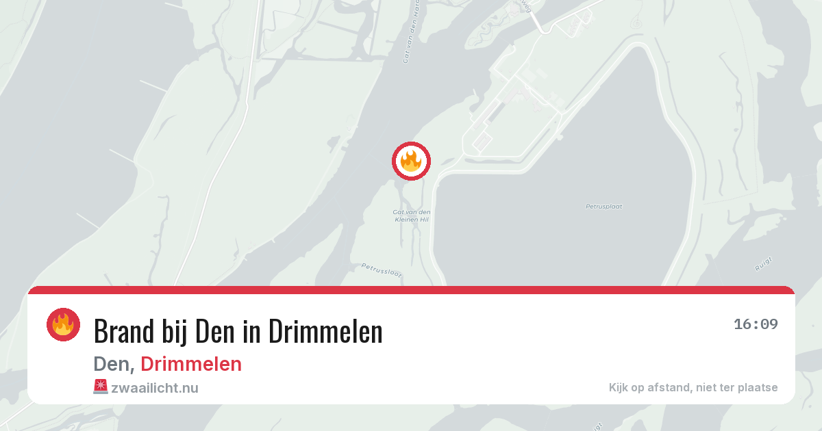 Brand bij Den in Drimmelen — 22 feb 2026