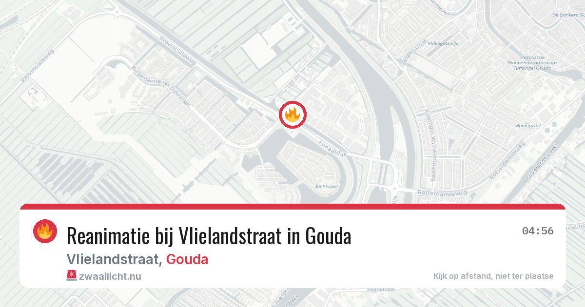 Reanimatie bij Vlielandstraat in Gouda — 17 feb 2026