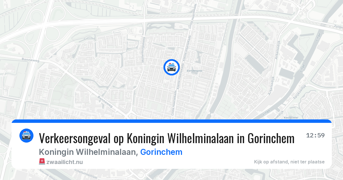 Verkeersongeval op Koningin Wilhelminalaan in Gorinchem — 4 jun 2026