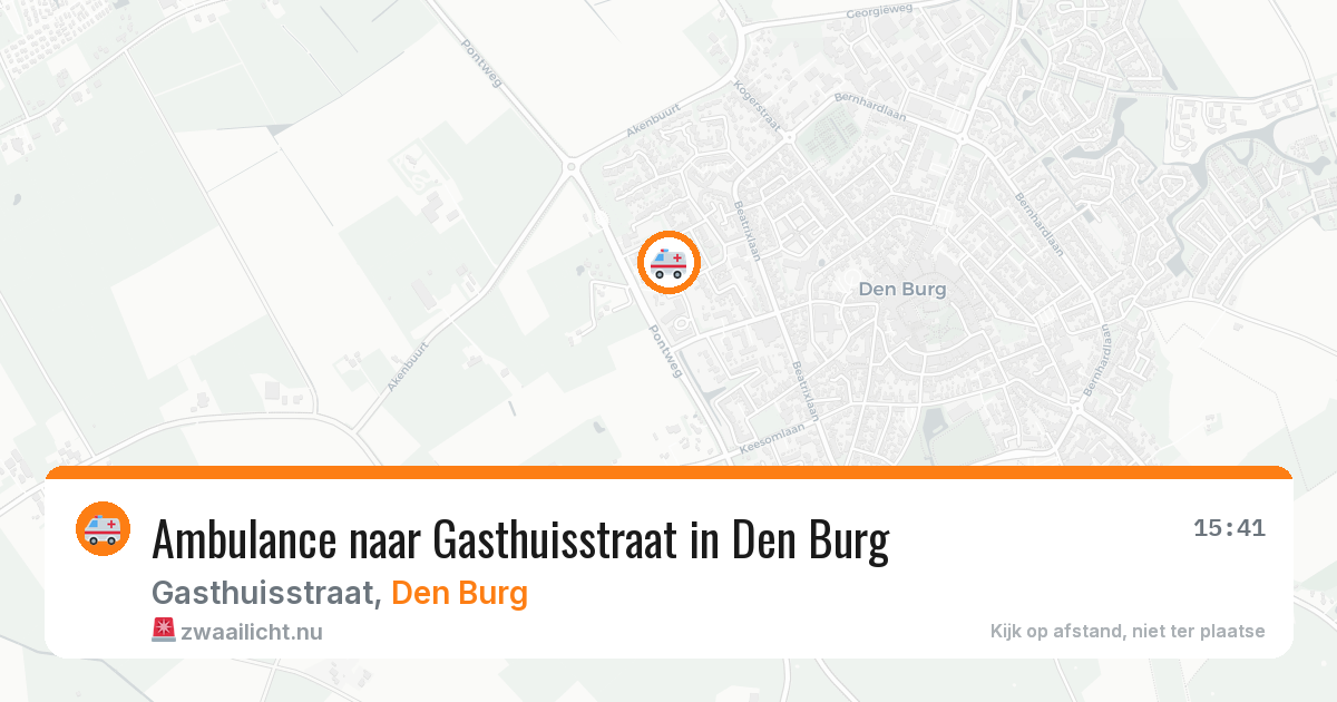 Ambulance naar Gasthuisstraat in Den Burg — 15 jul 2026