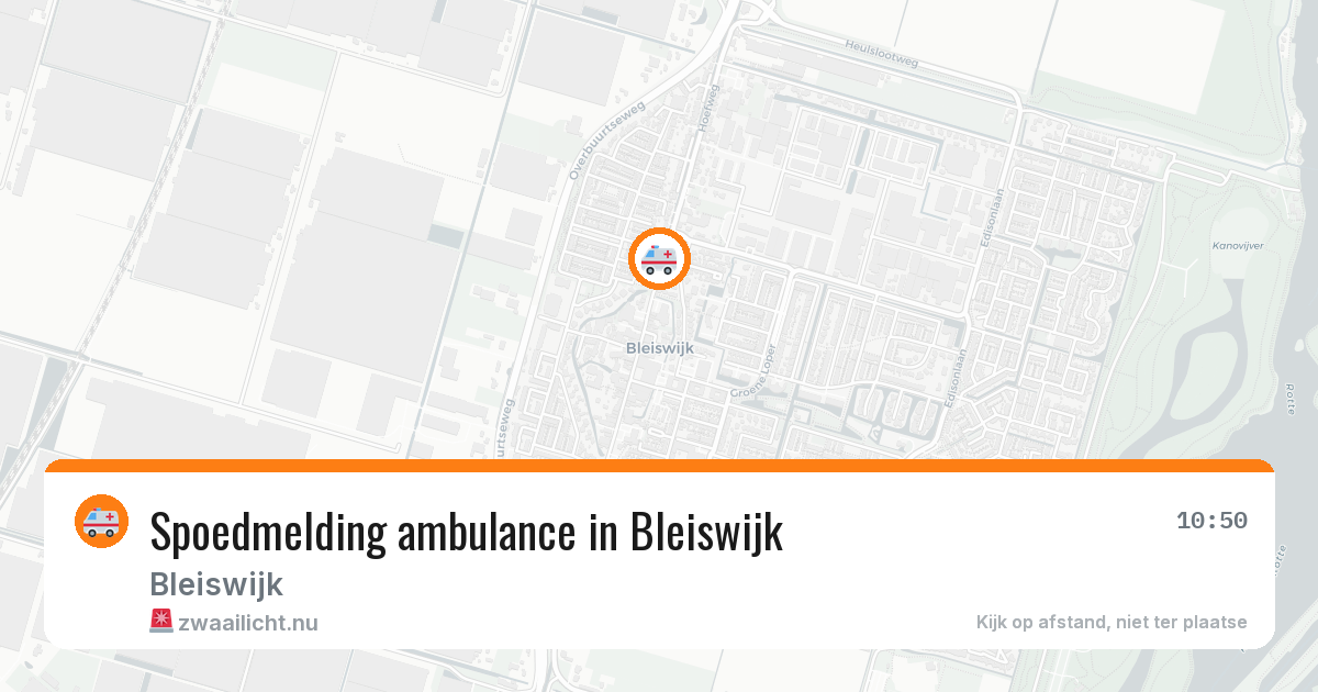 Spoedmelding ambulance in Bleiswijk — 14 jul 2026